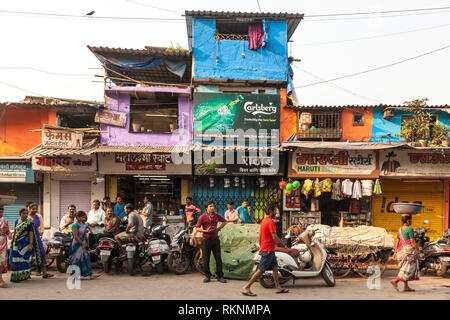 Gehäuse in Mumbai, Indien Stockfoto