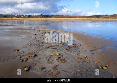 Newton Strand, in der Nähe von Porthcawl, South Wales Stockfoto