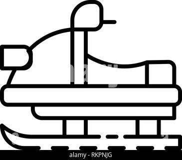 Snowmobile Symbol, outline Style Stock Vektor