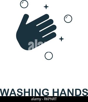 Waschen der Hände Symbol. Premium Design von Hygiene icons Collection. Pixel Perfect Waschen der Hände Symbol für Web Design, Anwendungen, Software, drucken Stock Vektor