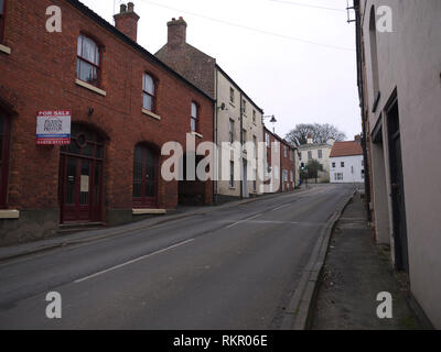 Blick auf eine der Straßen in der Stadt Lincolnshire Caistor Stockfoto