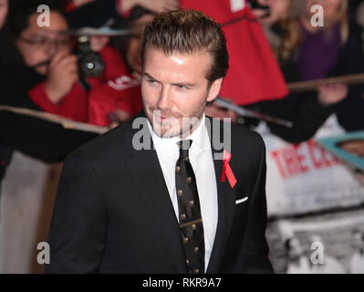 David Beckham besucht die Weltpremiere von "Die Klasse von 92" im Odeon West End Stockfoto