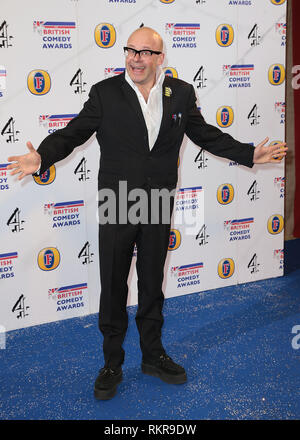 Harry Hill kommt an der British Comedy Awards am Brunnen Studios, Wembley, London Stockfoto