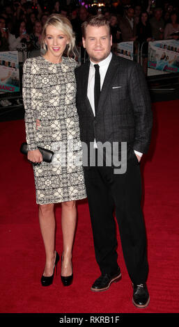 Eine Chance - Europäische Premiere Foto zeigt: James Corden und Frau Julia Carey Stockfoto