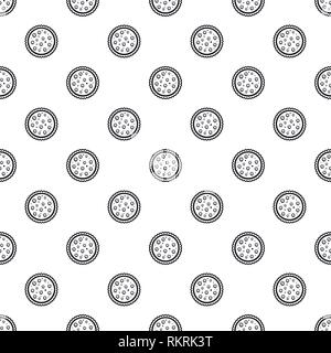Kirsche auf der Torte Muster nahtlose Vektor wiederholen Geometrische für jede Web Design Stock Vektor