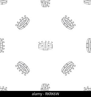 Baseball arena Muster nahtlose Vektor wiederholen Geometrische für jede Web Design Stock Vektor