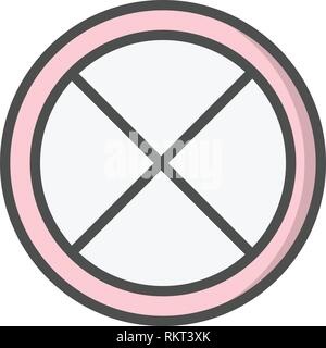 Vektor Straßensperrung Symbol Zeichen Symbol Vektor Illustration für den privaten und gewerblichen Gebrauch... Reinigen Sie trendige Symbol... Stock Vektor