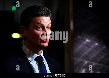 Chief Regulatory Officer der britischen Pferderennungsbehörde Brent Dunshea während der BHA-Pressekonferenz im Pullman Hotel St Pancras, London. Stockfoto