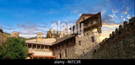 Bild-und-Bild von David Gareja georgisch-orthodoxen Kloster, Mount Gareja, der Region Kachetien, Georgien (Land). 25 km (15 Meilen) von Gardabani gegründet Stockfoto