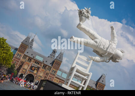 Amsterdam, Rijksmuseum, Museumstraat, Joseph Klibansky 2016, Selbstporträt Träumer Stockfoto