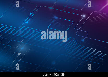 Die biometrische Verifizierung Thema, Infos Grafik Banner Hintergrund Stockfoto