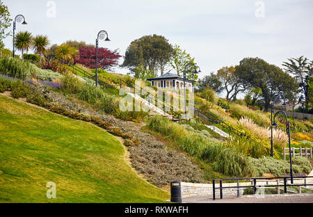 Der Pavillon am Meer Gärten (Langmoor und Lister Gärten) in Lyme Regis. West Dorset. England Stockfoto