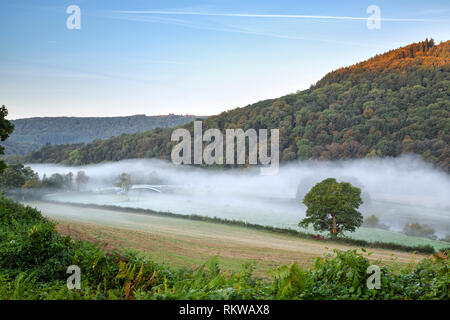 Bigsweir Brücke im unteren Wye Valley. Stockfoto