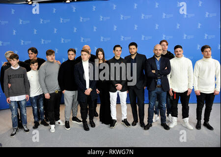Berlin, Deutschland. 12 Feb, 2019. Berliner Filmfestspiele. Fotoshooting Film La Parnza Dei Bambini. Bild: cast Credit: Unabhängige Fotoagentur/Alamy leben Nachrichten Stockfoto