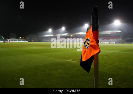 Newport, Großbritannien. 12 Feb, 2019. Rodney Parade vor der EFL Sky Bet Liga 2 Match zwischen Newport County und Milton Keynes Dons an Rodney Parade, Newport, Wales am 12. Februar 2019. Foto von Dave Peters. Nur die redaktionelle Nutzung, eine Lizenz für die gewerbliche Nutzung erforderlich. Keine Verwendung in Wetten, Spiele oder einer einzelnen Verein/Liga/player Publikationen. Credit: UK Sport Pics Ltd/Alamy leben Nachrichten Stockfoto