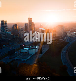 Wolkenkratzer in der Innenstadt von Vilnius, Litauen Stockfoto