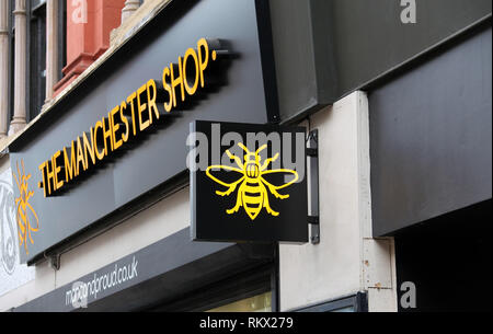 Die Manchester Shop Stockfoto