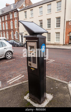 Eine Parkuhr in Old Elvet, Durham, England, Großbritannien Stockfoto