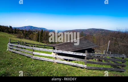Landschaft der Highlands in Wisła Schlesien, Polen Stockfoto