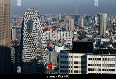 Ein Blick von der Anzeige im oberen Bereich des Tokyo Metropolitan Government Building Stockfoto