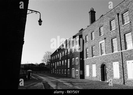 Haus aus dem 18 Jahrhundert Mühle auf drei Mühlen Insel, Bromley-By-Bow, East London, Großbritannien Stockfoto