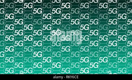 Neue Technologie für drahtlose mobile Industry, 5G Innovation Stock Vektor