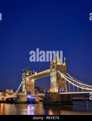 Tower Bridge, London, Vereinigtes Königreich Stockfoto