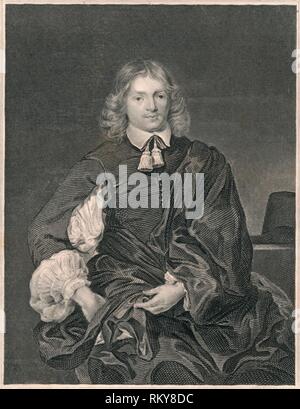 "Lucius Carey, Viscount Falkland, (Mitte des 19. Jahrhunderts). Schöpfer: Henry Thomas Ryall. Stockfoto