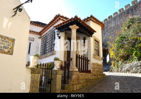 Historische Dorf von Óbidos, Portugal Stockfoto