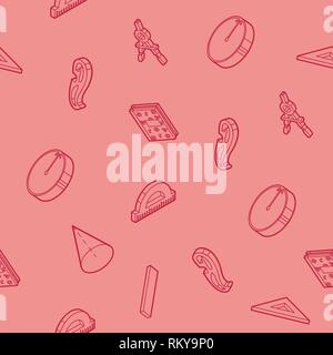 Geometrie Farbe Umrisse isometrische Muster. Vector Illustration, EPS 10. Stock Vektor