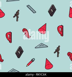 Geometrie Farbe Umrisse isometrische Muster. Vector Illustration, EPS 10. Stock Vektor