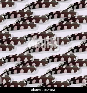 Vektor feather nahtlose Muster cute Paper Art Stock Vektor