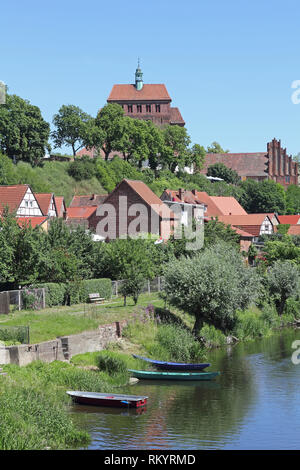 Die romanische Kathedrale in Havelberg Stockfoto