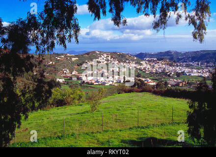 Übersicht und Landschaft. Telde, Gran Canaria, Kanarische Inseln, Spanien. Stockfoto