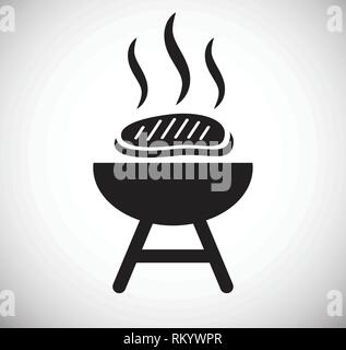 Fleisch Symbol auf weißem Hintergrund für Grafik- und Webdesign, modernen einfachen Vektor unterzeichnen. Internet Konzept. Trendy Symbol für Web site Design web-Taste oder mobile App. Stock Vektor