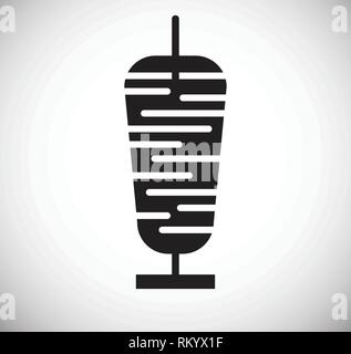 Fleisch Symbol auf weißem Hintergrund für Grafik- und Webdesign, modernen einfachen Vektor unterzeichnen. Internet Konzept. Trendy Symbol für Web site Design web-Taste oder mobile App. Stock Vektor