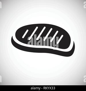 Fleisch Symbol auf weißem Hintergrund für Grafik- und Webdesign, modernen einfachen Vektor unterzeichnen. Internet Konzept. Trendy Symbol für Web site Design web-Taste oder mobile App. Stock Vektor