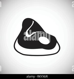 Fleisch Symbol auf weißem Hintergrund für Grafik- und Webdesign, modernen einfachen Vektor unterzeichnen. Internet Konzept. Trendy Symbol für Web site Design web-Taste oder mobile App. Stock Vektor