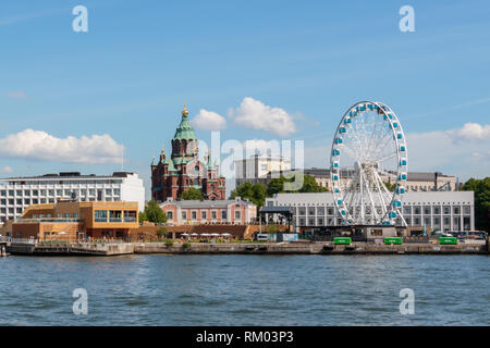 Entdecken Sie Dinge in Helsinki, Finnland, Stadt des Designs zu tun. Helsinki ist Teil der UNESCO Creative Cities Network. Stockfoto