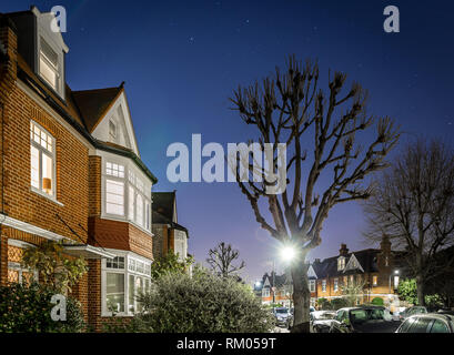 Haus für Weihnachten in London, UK eingerichtet Stockfoto