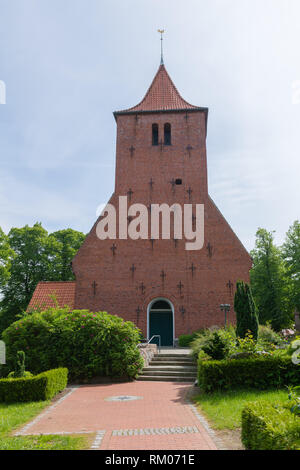 St Cathrinen-Church in der Ortschaft Westensee, Westensee, Landkreis Rendsburg-Eckernfoerde, Schleswig-Holstein, Deutschland, Europa Stockfoto