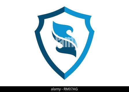 Symbol für Schild mit dem Buchstaben s Logo Stock Vektor