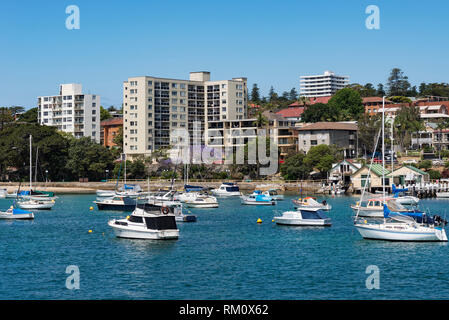 Fahrt mit der Fähre vom Circular Quay nach Manly in Sydney. Stockfoto