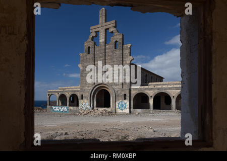 Verlassene leprakranken Dorf in Abades, Teneriffa Süd Stockfoto
