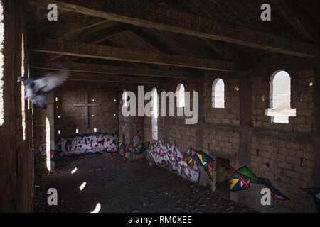 Verlassene leprakranken Dorf in Abades, Teneriffa Süd Stockfoto