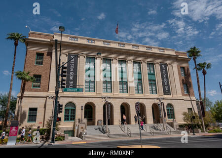 Die MOB-Museum (Museum der Organisierten Kriminalität und Recht), Las Vegas (Las Vegas), Nevada, United States. Stockfoto