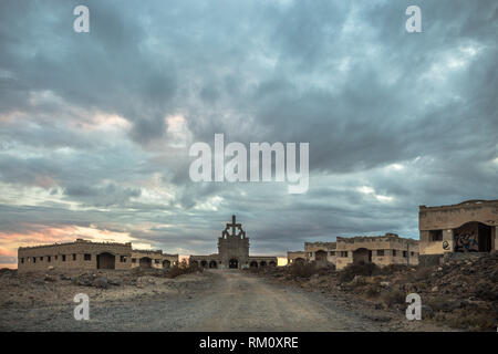 Verlassene leprakranken Dorf in Abades, Teneriffa Süd Stockfoto