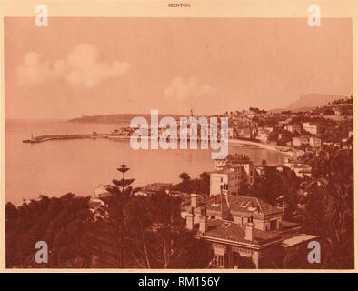 'Ansicht von Garavan Boulevard, Menton", 1930. Schöpfer: Unbekannt. Stockfoto