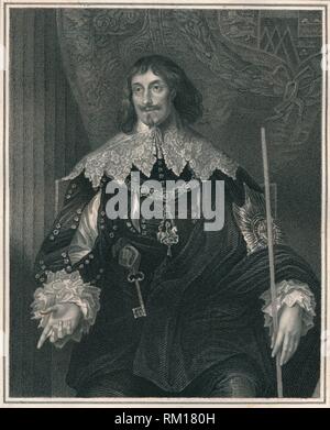 "Philip Herbert, Earl of Pembroke & Montgomery', c 1630 s, (Anfang - Mitte des 19. Jahrhunderts). Schöpfer: Unbekannt. Stockfoto