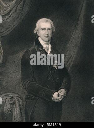 "Robert Banks Jenkinson, Earl of Liverpool', c 1820 (Mitte des 19. Jahrhunderts). Schöpfer: H Robinson. Stockfoto